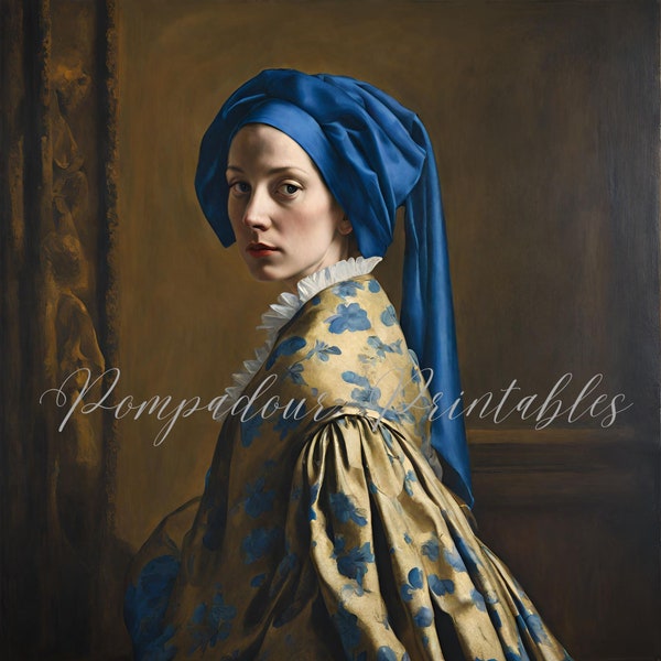 Vermeer style Portraits of Ladies.