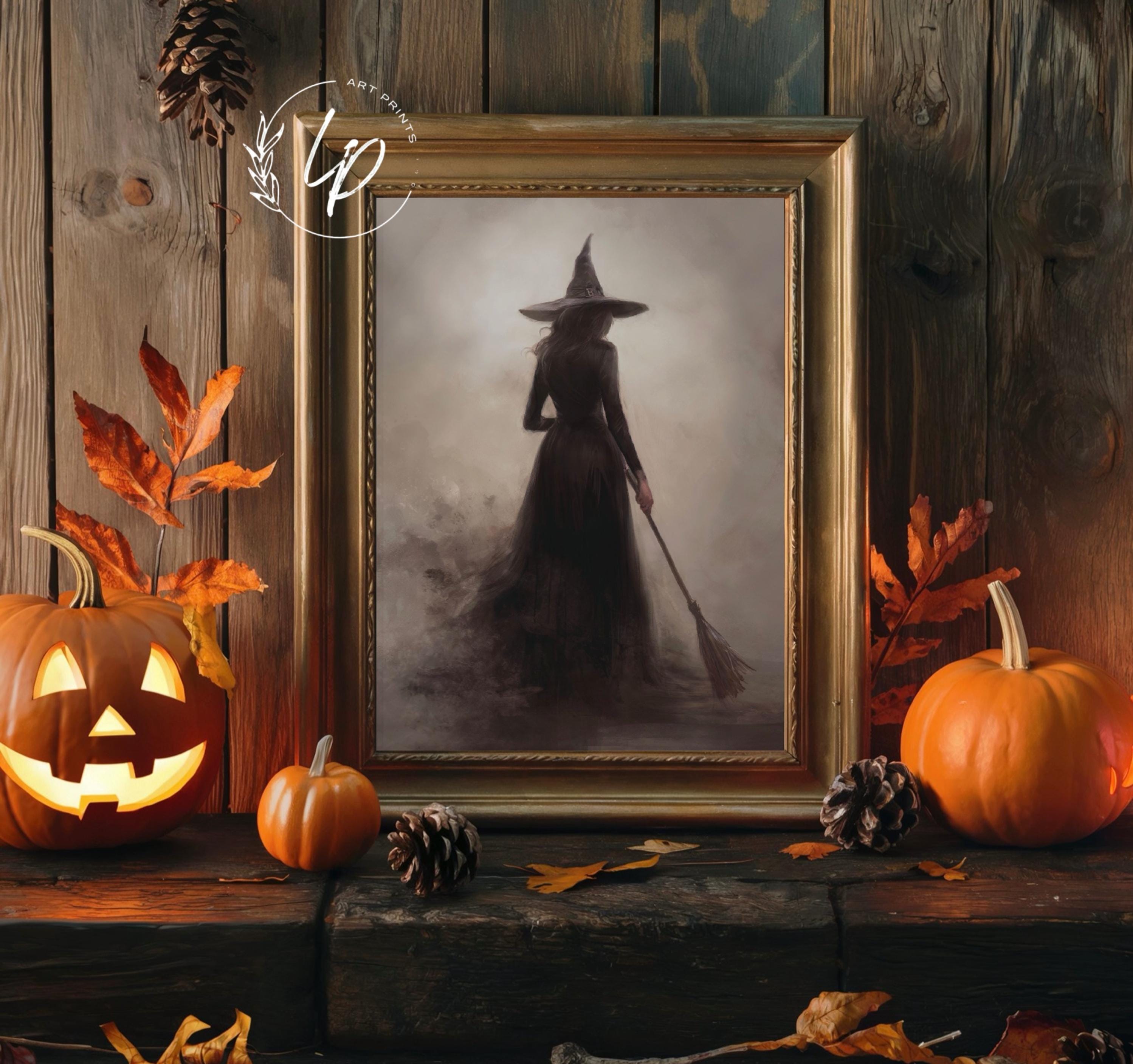 Halloween Gallery Wall Prints SET of 8 Digital Prints, Halloween Art ...