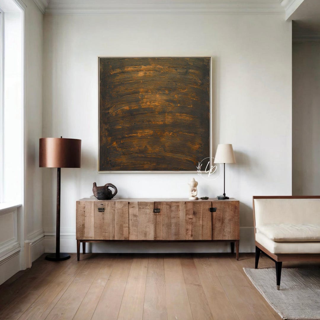 Earthy Abstract Painting Wall Art | Textural Art PRINTABLE Digital ...