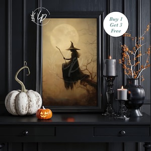 Witchy Halloween Dekoration Halloween Wand Kunst Druckbare Vintage Hexe Halloween Rustikale Halloween Dekoration Vintage Halloween Print A404