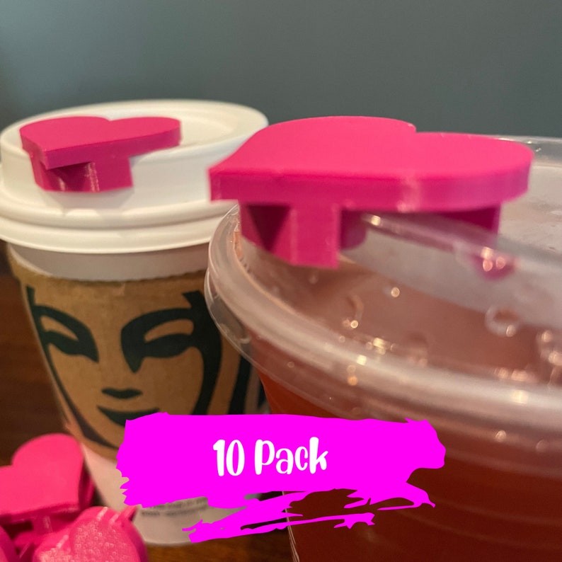 Starbucks Pink Coffee Stopper Set 10 Pack, Pink Starbucks Cups Hole