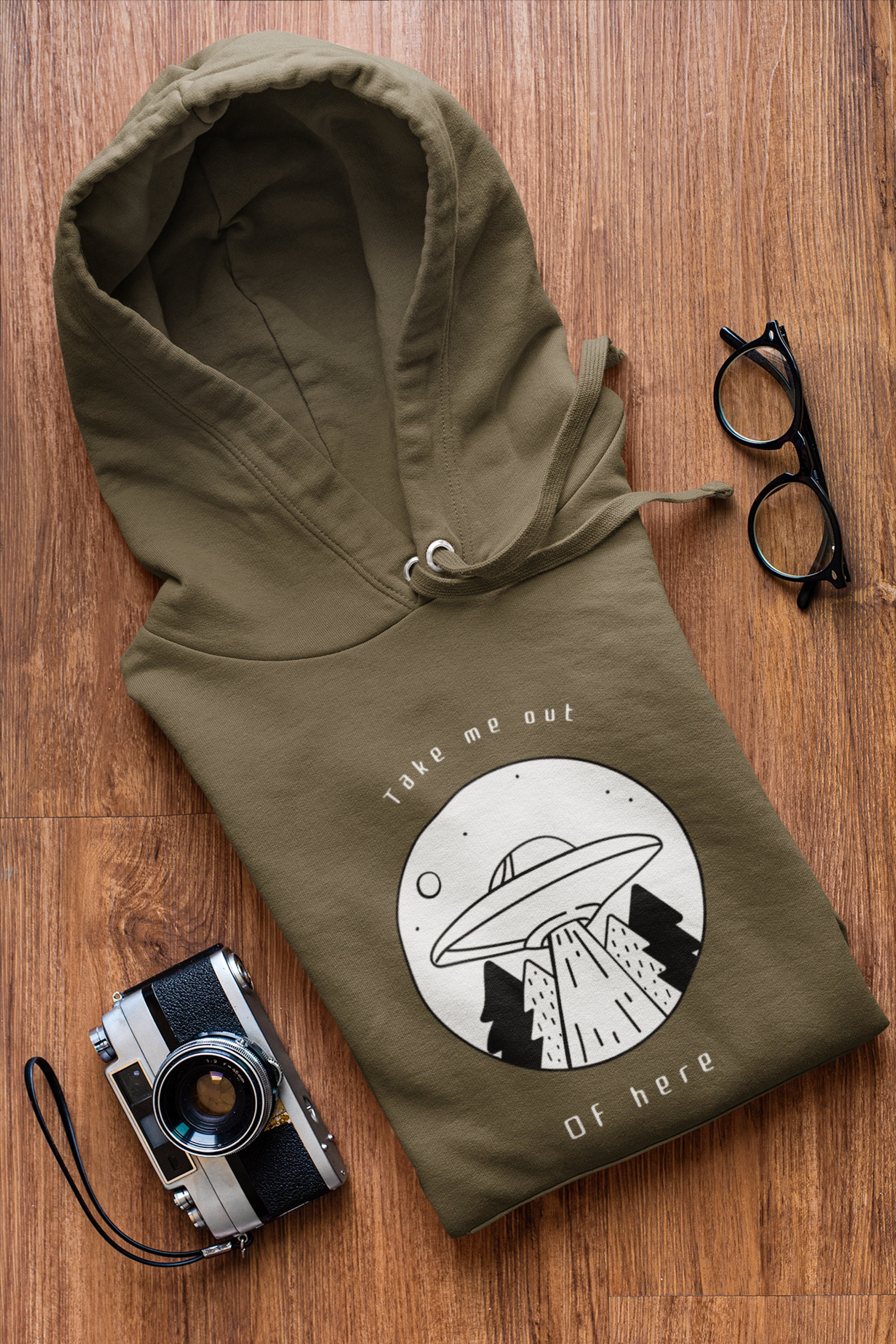 Unisex UFO Hoodie, Outdoor Top, Camping Clothing, Funny Unisex UFO Hoodie, Outdoor Top, Camping Clothing, Funny
