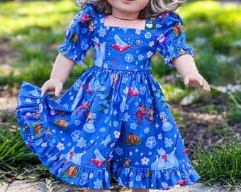 Glass Slipper Dress for 18 inch dolls