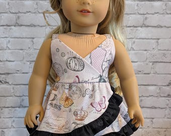 Paris Wrap Dress for 18 inch dolls