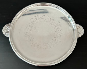 Vaisselle ancienne, plateau à parfum, plateau en argent, décoration de thé, décoration de chambre, assiette à gâteau, assiette à fruits, plateau de salle de bain, plateau de cuisine, plateau de service, porte-savon