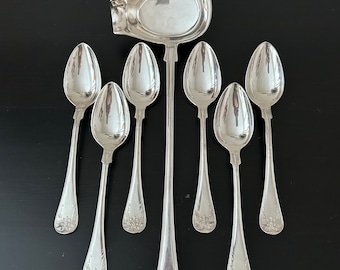 SV.PRIMA.NYSILVER12 Made In Sweden Cutlery Set Antique Holiday Set Silverware Decor Table Set Spoons Ladle bohemian victorian art nouveau