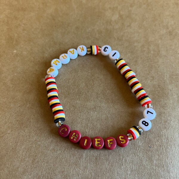 Taylor Swift Guy on the Chiefs, Karma stretchy bracelet, 13, 87