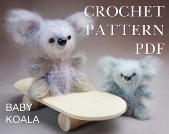 Baby Koala Crochet Pattern – Amigurumi Teddy Bear (PDF Pattern)