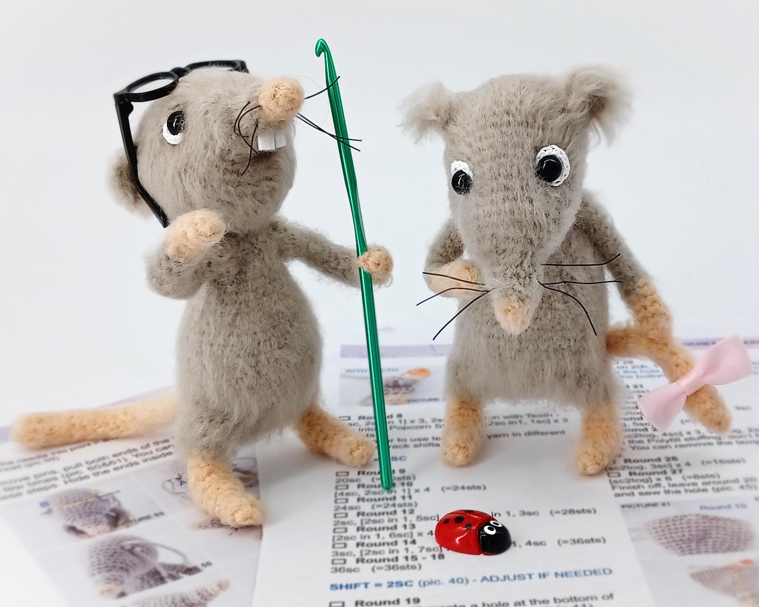 37 Rat Crochet Patterns: Amigurumi Rats, Mice, and Whimsical Rodent Designs 30 Rat Mouse