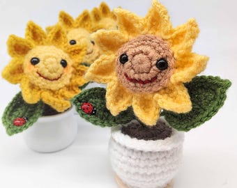 Crochet Pot Flower Pattern PDF | Amigurumi Plant | Kawaii Flower | Digital Download