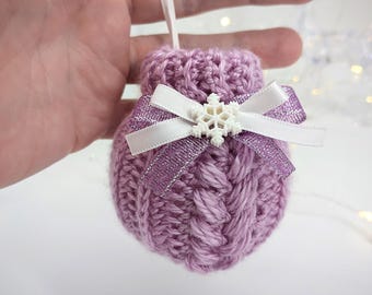 Crochet Christmas Ball Ornament Pattern - Fillable Surprise Gift - DIY Holiday Decoration PDF