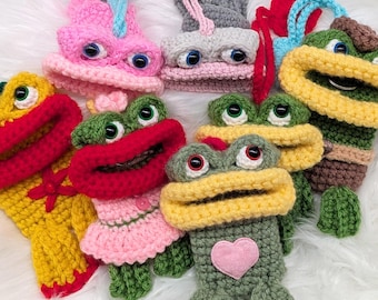 Crochet Frog Key Holder Pattern | Remote Car Key Cozy | PDF | Digital Download
