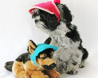 Dog Sun Visor Crochet Pattern Bundle - Small & X-Small Dog Hat - Shih Tzu, Pug, Chihuahua