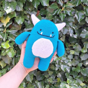Crochet pattern Bartholomäus Blue (PDF) | Amigurumi soft toy monster | DIY instructions in German