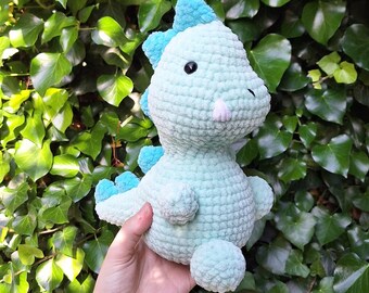Crochet pattern for dinosaurs (PDF) | Amigurumi plush dinosaur | DIY instructions in German and English