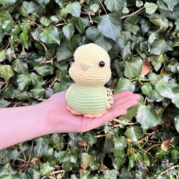 PDF Instructions Budgie Amigurumi Crochet Pattern