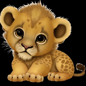 el primo de simba lindo león