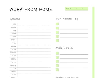 Druckbare Planer,10 Blatt,täglich,wöchentlich,monatlich,Budget,Rechnungen,Tracker,Arbeitszeitplan von zu Hause aus,Daten zu erinnern,Arbeitsplaner und Notizen.