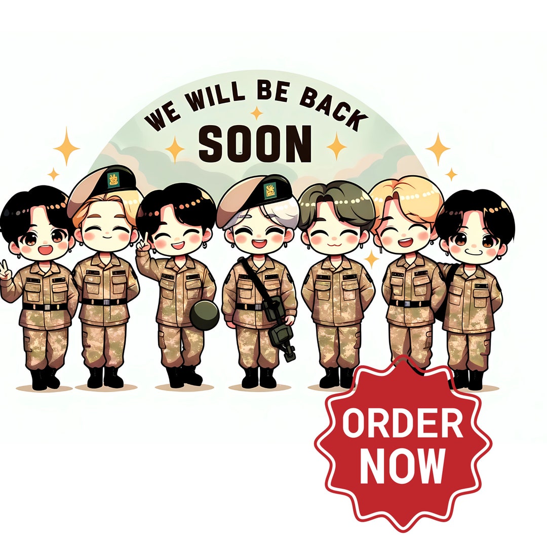BTS Promise Waiting Together Until 2025, BTS Merch , BTS Sticker