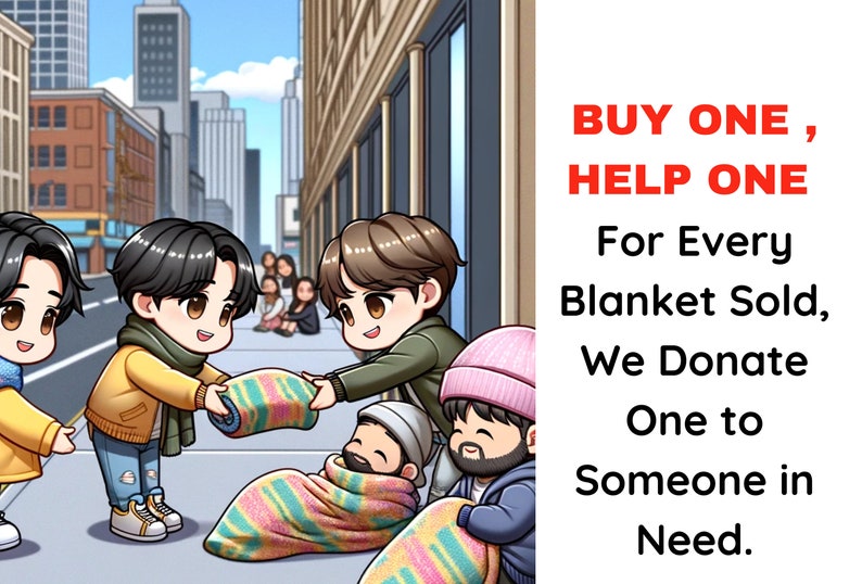 BTS Cozy Military Enlistment Exclusive Tribute Premium Sherpa Fleece