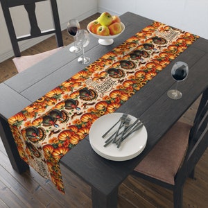 Turkey Parade: Whimsical Thanksgiving Table Runner