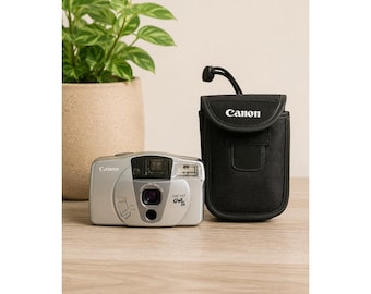 Vintage Canon Sure Shot Owl 35mm Film Camera Point & Shoot w/ Case Flash Tested