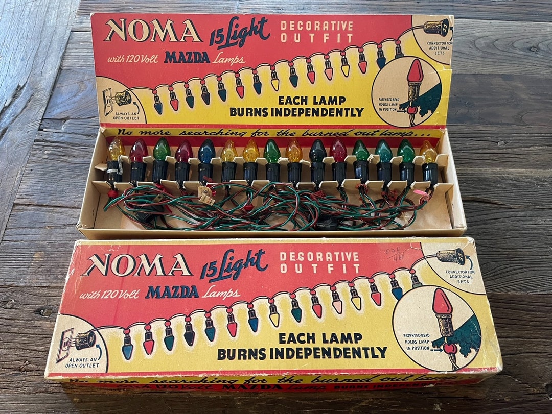 Noma 40s Christmas Lights Antique Christmas Lights 40s Etsy UK