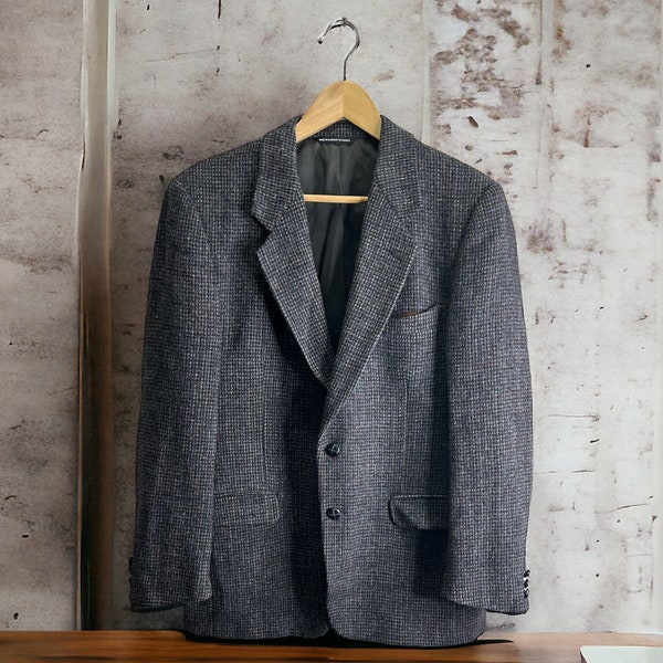 Vintage Harris Tweed Jacket, Mens Harris Tweed Jacket, Mens Tweed Jacket, Vintage Jacket Men, Gift for Him Birthday, Tweed Jacket, Tweed