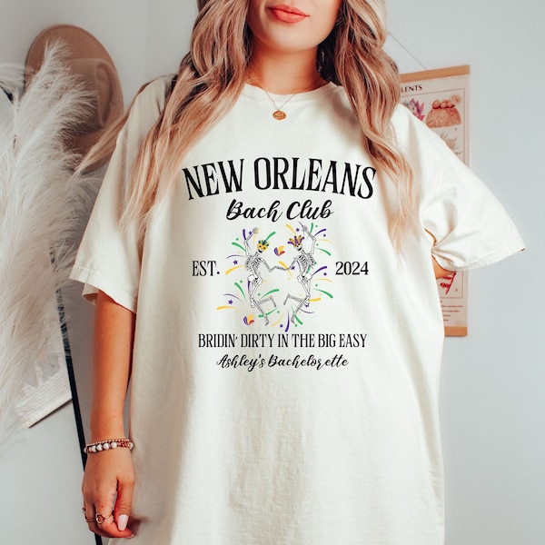 New Orleans Bachelorette Custom PNG, NOLA Bachelorette Party Shirts, NOLA Bride, Bach Party, Mardi Gras Bridal Party, Bridal Party Gift