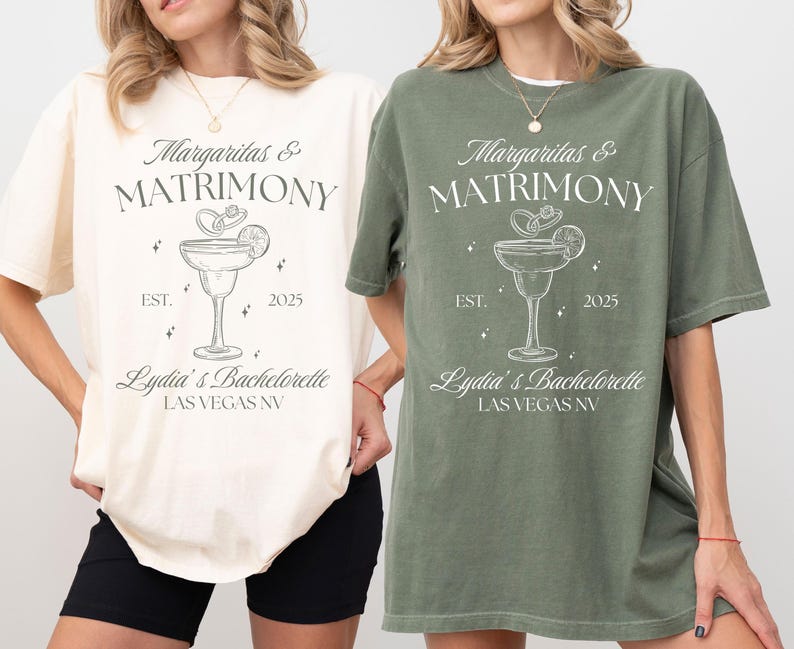 Margaritas & Matrimony Bachelorette Shirt Design, Tequila Bride Squad PNG (Digital Download) image 1