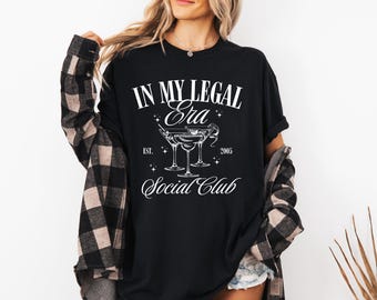 21st Birthday PNG, In My Legal Era Design (Digital Download)