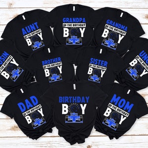 Verjaardag raceauto png, bijpassend familieshirt voor verjaardagsjongens, raceautothema, twee snel, pitcrew, thema snelle auto, verjaardagsraceauto, verjaardagscadeau