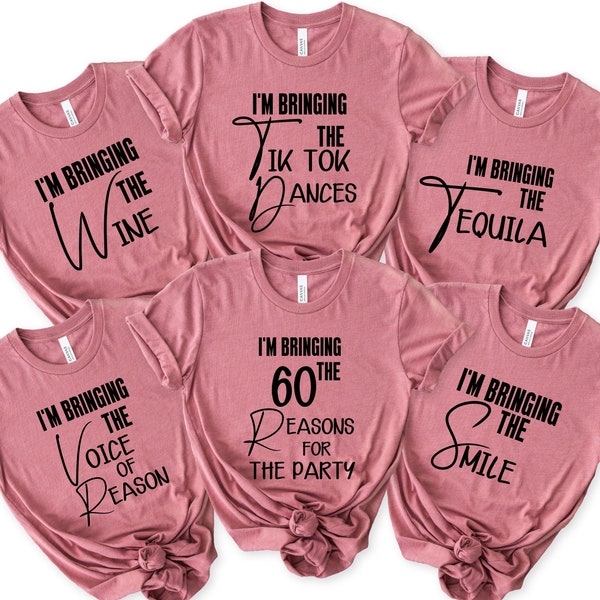 60th Birthday Group Shirts PNG, Funny Birthday Crew, Matching Party Shirt Design (Digital Download)