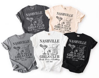 Nashville Girls Club PNG, Boots Booze Birthdays, Girls Trip Shirt Design, Birthday Weekend Digital