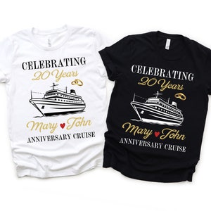 Cruise jubileum cruise aangepaste png, paren cruise cadeau, huwelijksverjaardag, cruiseploeg, vakantieshirts png, voor hem en haar, mijnheer en mevrouw