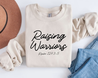 Christian Raising Warriors PNG, Psalm 127 Faith Based Gift (Digital Download)
