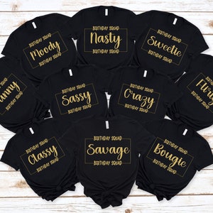 Birthday Group PNG Bundle, DIY Birthday Squad Shirt, Savage Birthday Girl, Birthday Party, Birthday Gang,  Girls Trip, DIY Party Shirts