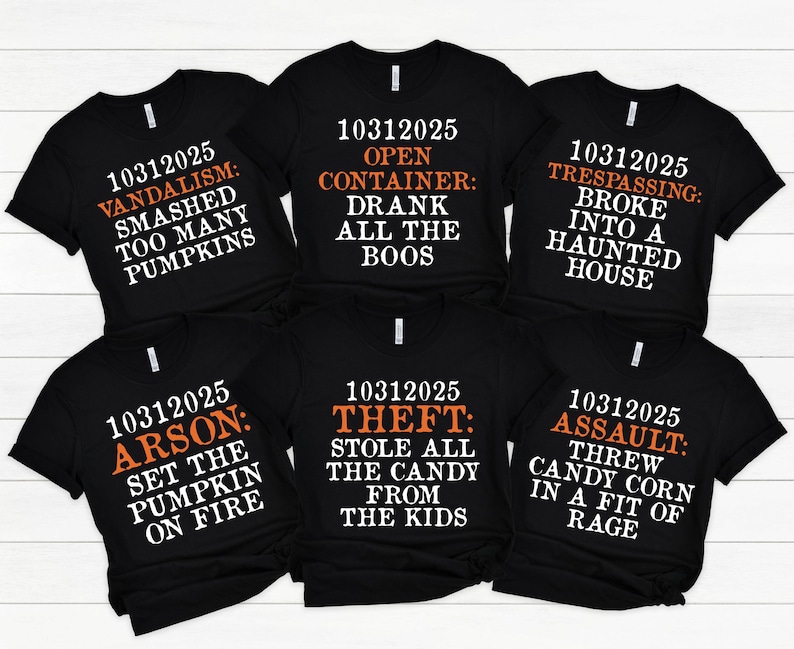 Group Halloween png, Matching Halloween Costume Party png, Funny Couples Costume png, Correctional Costume png, Prisoner Inmate Costume png, Family Halloween Shirt png, Funny Halloween Family png, Spooky Halloween Party png, Halloween shirts,