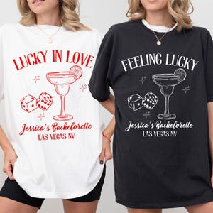 Addio al nubilato a Las Vegas con scritta Lucky in Love, Damigella d'onore che si sente fortunata, Regali per l'addio al nubilato a Las Vegas, Bomboniere per matrimoni a Las Vegas, The Bride Club