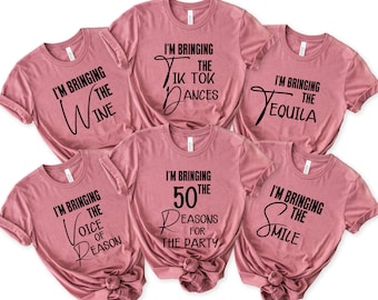 50th Birthday PNG Bundle, Funny Birthday Group Shirts Designs, I’m Bringing The Party