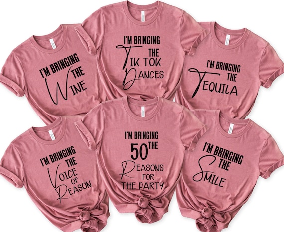 50th Birthday PNG Bundle, Funny Birthday Group Shirts Designs, I’m Bringing The Party