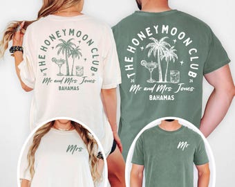 Honeymoon Club Custom PNG, Honeymoon Shirt Design, Couples Vacation Graphic (Digital Download)
