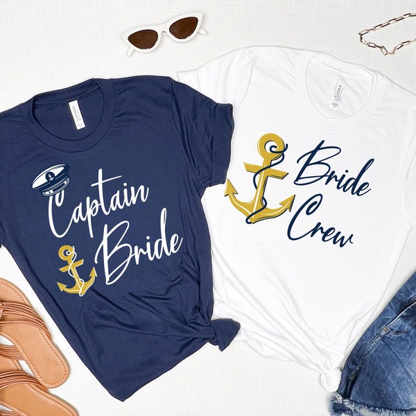 Nautical Bachelorette PNG, Bachelorette Party Shirts, Bachelorette Cruise, Beach Bachelorette, Bride Crew, Bridal Party Gifts, Captain Bride