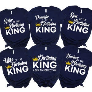 Verjaardag koning verjaardagsfeestje png, man verjaardagsfeestje bemanning, bijpassende verjaardag shirts png, familie verjaardagsfeestje, verjaardagscadeau