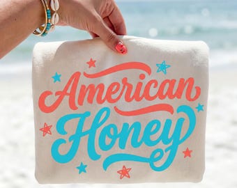 American Honey PNG Fourth of July Graphic Patriotic USA Summer (digital download)