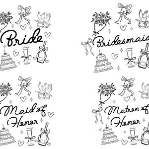 Coquette Bachelorette PNG、ブライダルパーティーデザイン（デジタルダウンロード） 画像 7