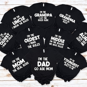 The Rules Familie Matching PNG Bundle, DIY Lustige Party-T-Shirts, Familiengruppe, Passende Geschwister, DIY Familienurlaub, Thanksgiving, Weihnachten