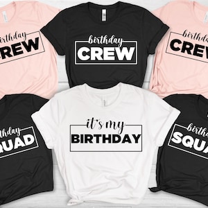 Equipo de fiesta de cumpleaños PNG, grupo de cumpleaños PNG, equipo de cumpleaños, equipo de cumpleaños, reina del cumpleaños, idea de regalo de cumpleaños, camisetas de fiesta de cumpleaños