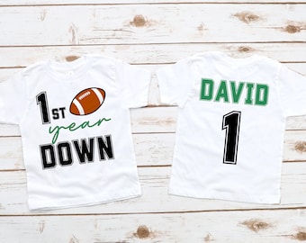 1st year down custom png, 1st Birthday boy, First birthday png, Football Birthday png, Football theme, Football birthday party, Sports party