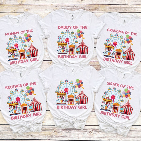 Circus Birthday PNG Bundle, DIY Carnival Birthday Shirt, Matching Family Circus Birthday Tees, Carnival Circus Birthday Party PNG